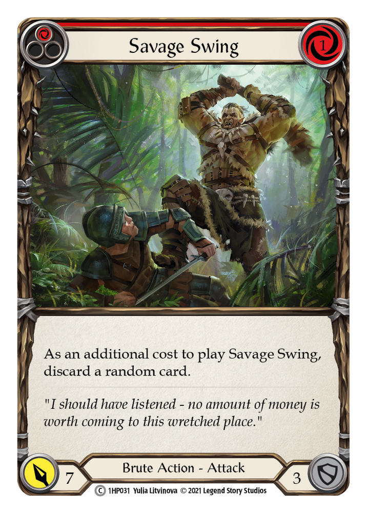 Savage Swing (Red) [1HP031]